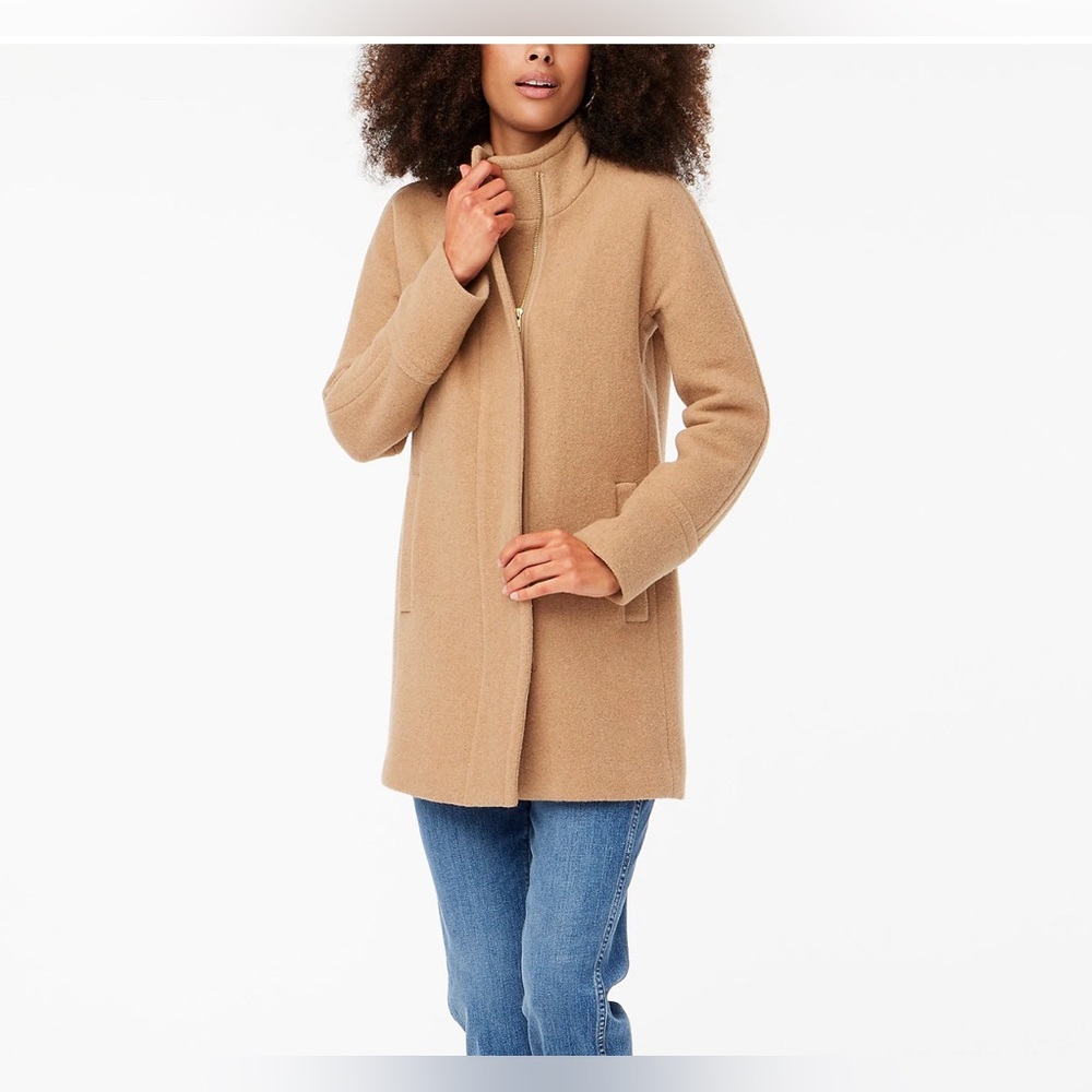 J Crew City Coat Sz 10 Camel